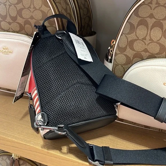 Coach Disney Mickey Mouse X Keith Haring Small West Backpack Crossbody - Picture 11 of 16